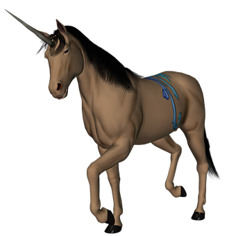 Mistik Unicorn Render Duvar Kağıdı