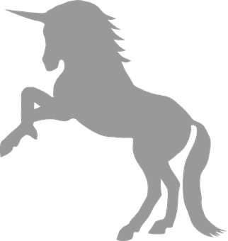 Mistik Unicorn Silüeti Duvar Kağıdı