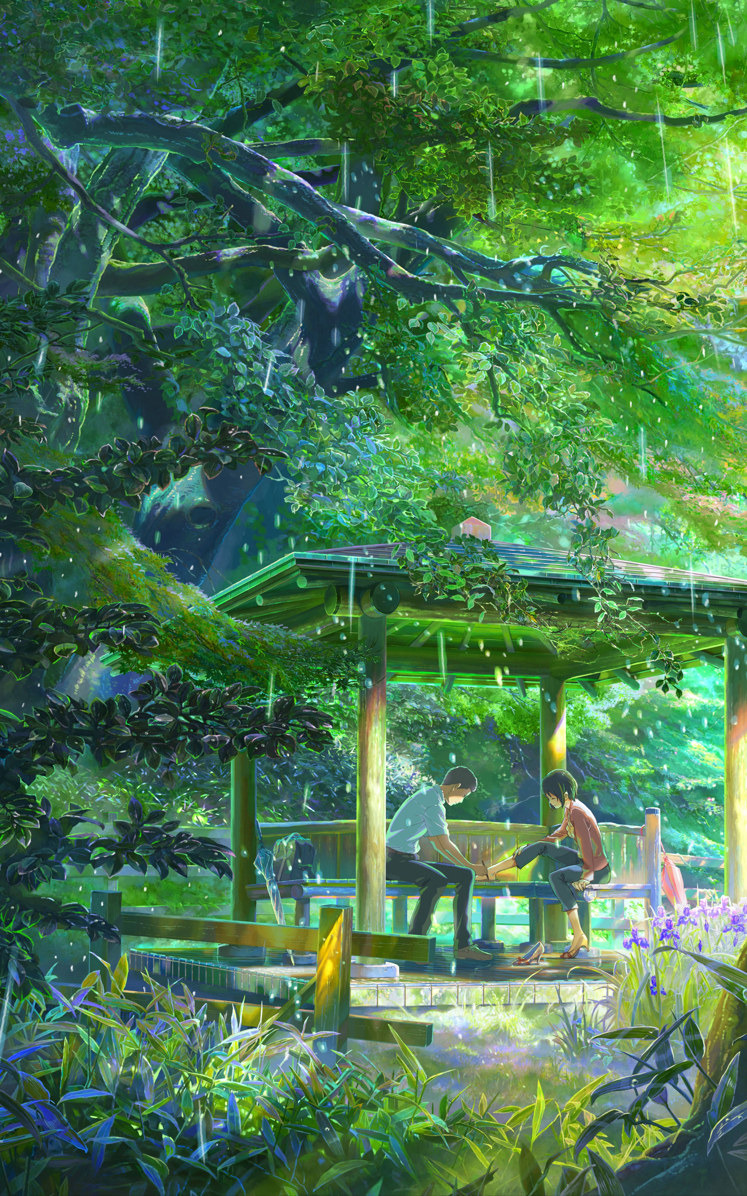 Mobil The Garden Of Words Duvar Kağıdı