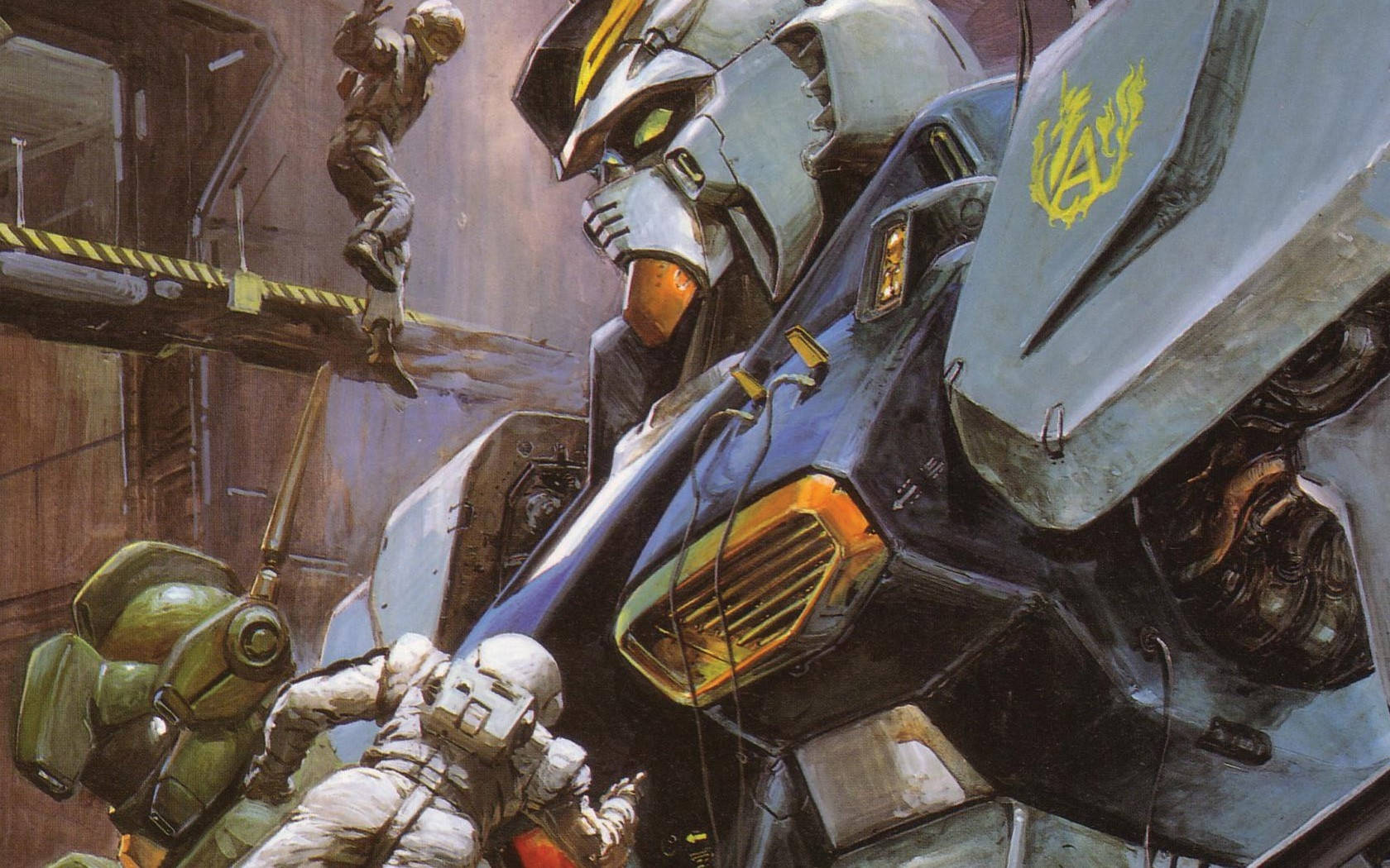 Mobile Suit Gundam Tamir Ediliyor — Gundam GIF Duvar Kağıdı