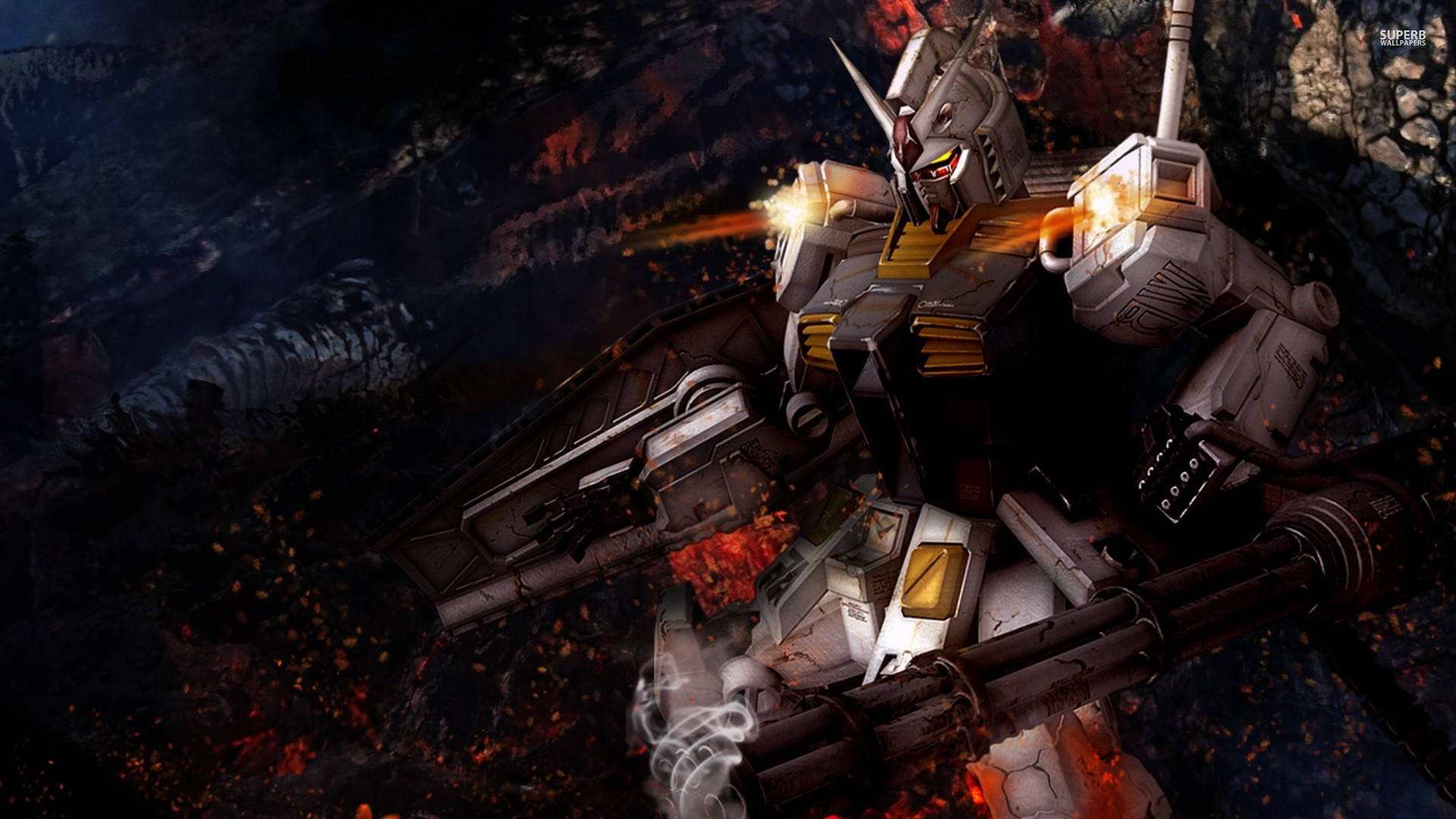 Mobile Suit Gundam Dijital Sanat — Gundam GIF Duvar Kağıdı