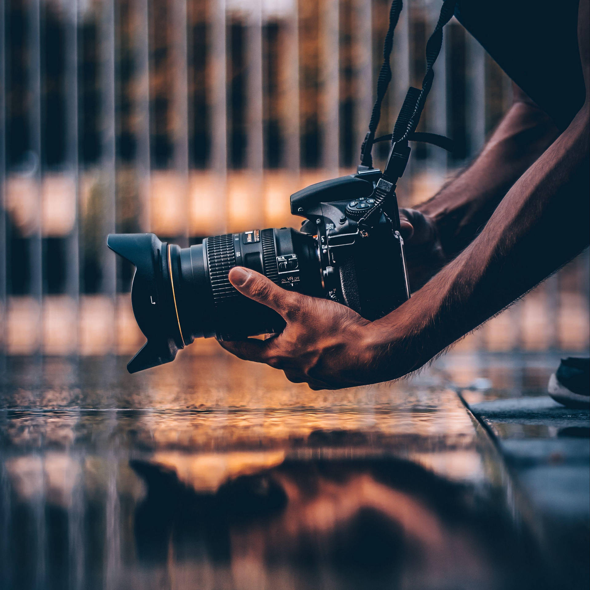 Modern dijital fotoğraf makinesi duvar kağıdı