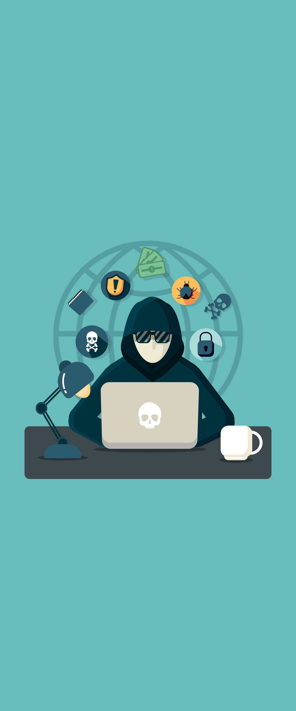 Modern Hacker Grafik Hacking Android Arka Plan Duvar Kağıdı