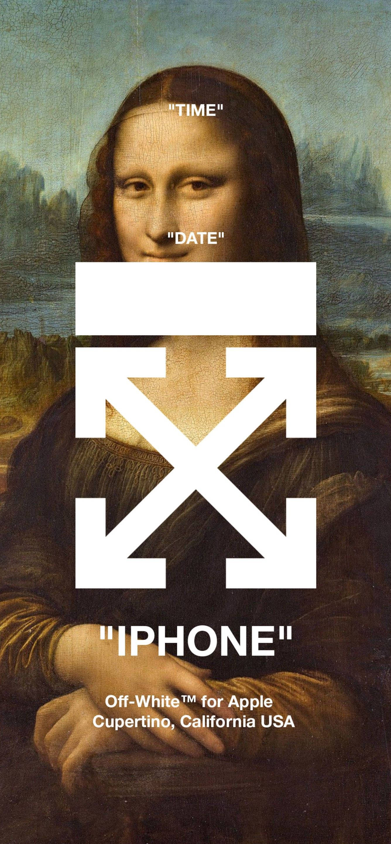 Mona Lisa Off-White iPhone Duvar Kağıdı