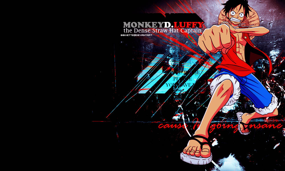 Monkey D Luffy Hasır Şapka Kaptanı Duvar Kağıdı