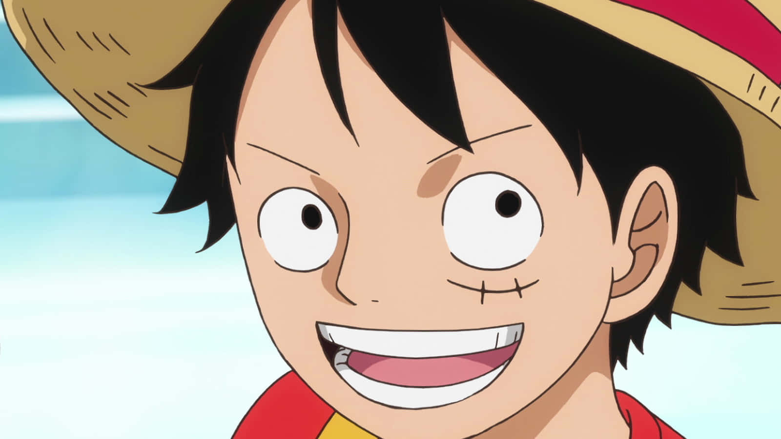 Monkey D. Luffy, kaderinin Korsan Kralı olduğunu öğrenirken. Duvar Kağıdı