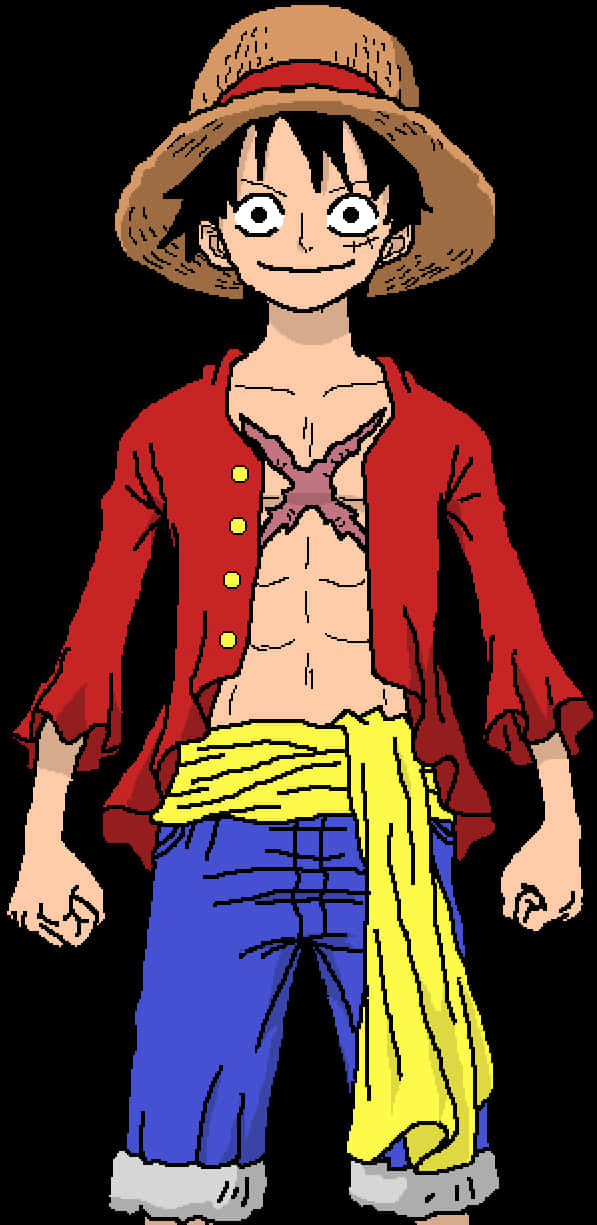 Monkey D. Luffy One Piece Karakteri Duvar Kağıdı