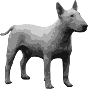 Monokrom Dijital Sanat Köpek Duvar Kağıdı