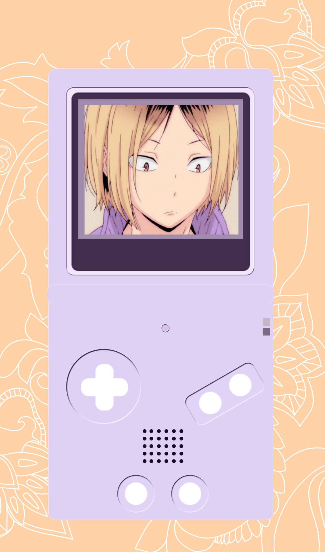 Mor Gameboy'da Kenma Duvar Kağıdı