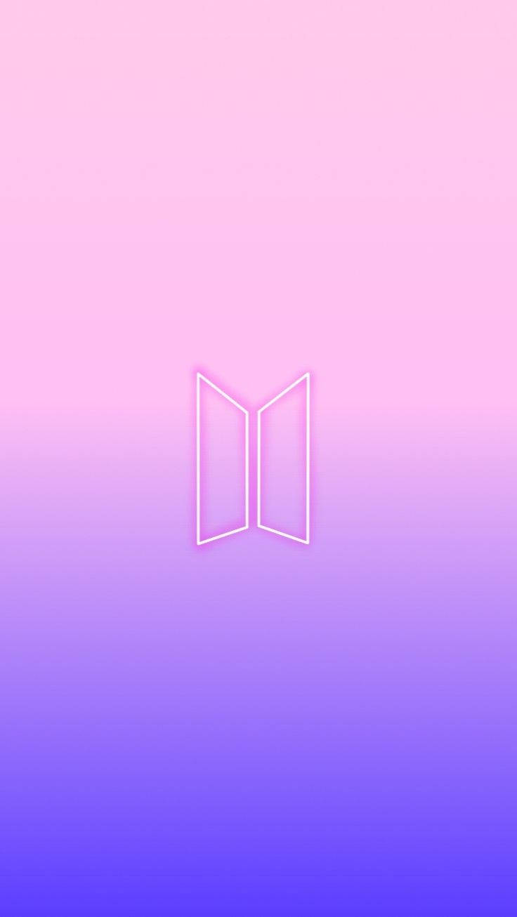 Mor Gradyanlı BTS Logosu duvar kağıdı
