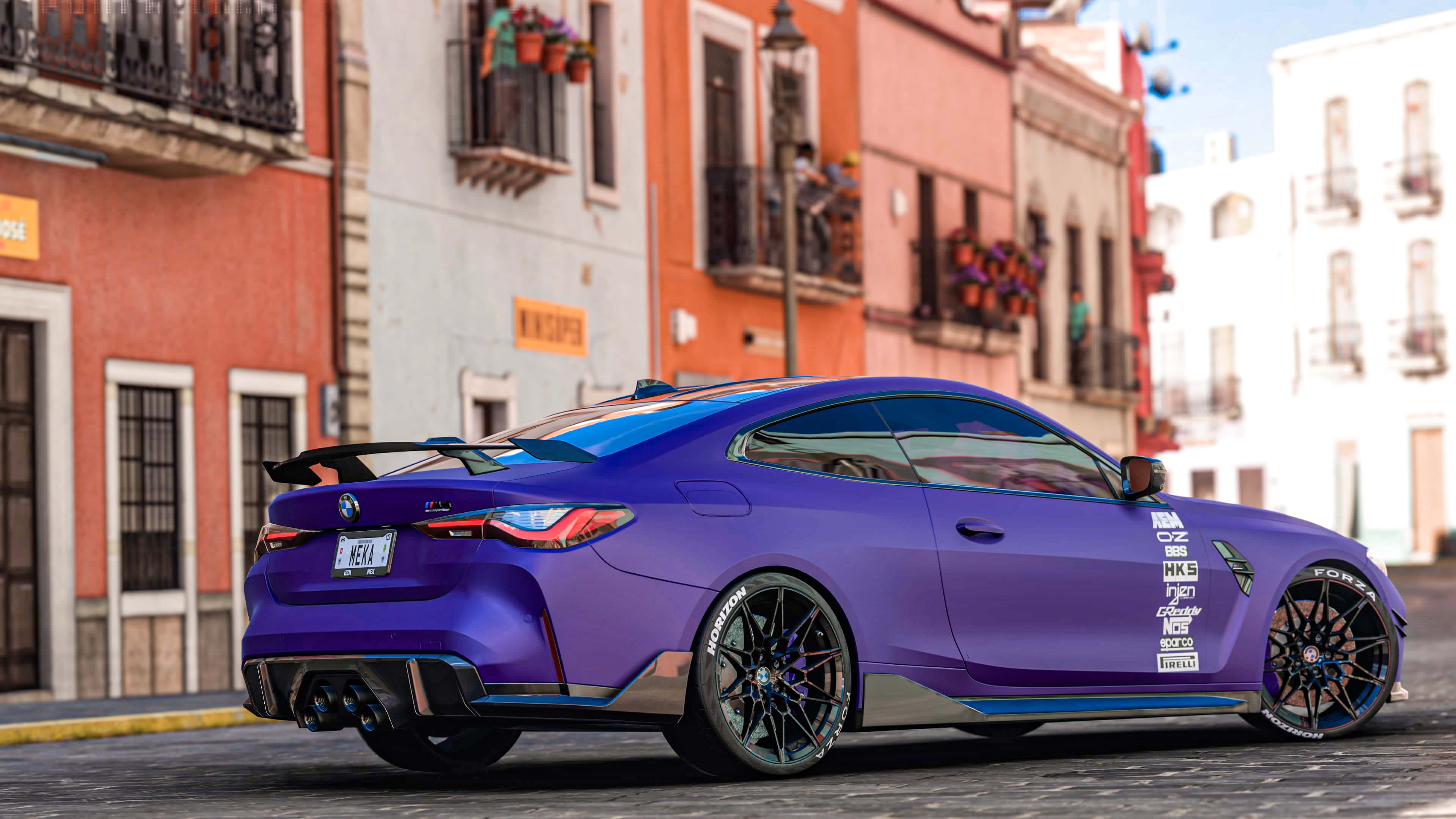 Mor M4 Forza Horizon Meksika'da Duvar Kağıdı