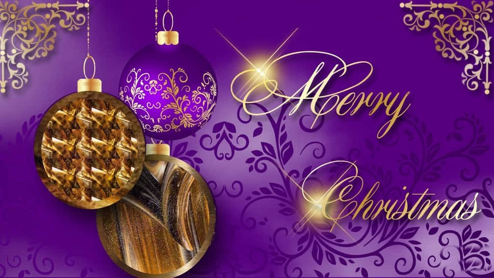 Mor Noel İçin Yaratıcı Tasarım Duvar Kağıdı