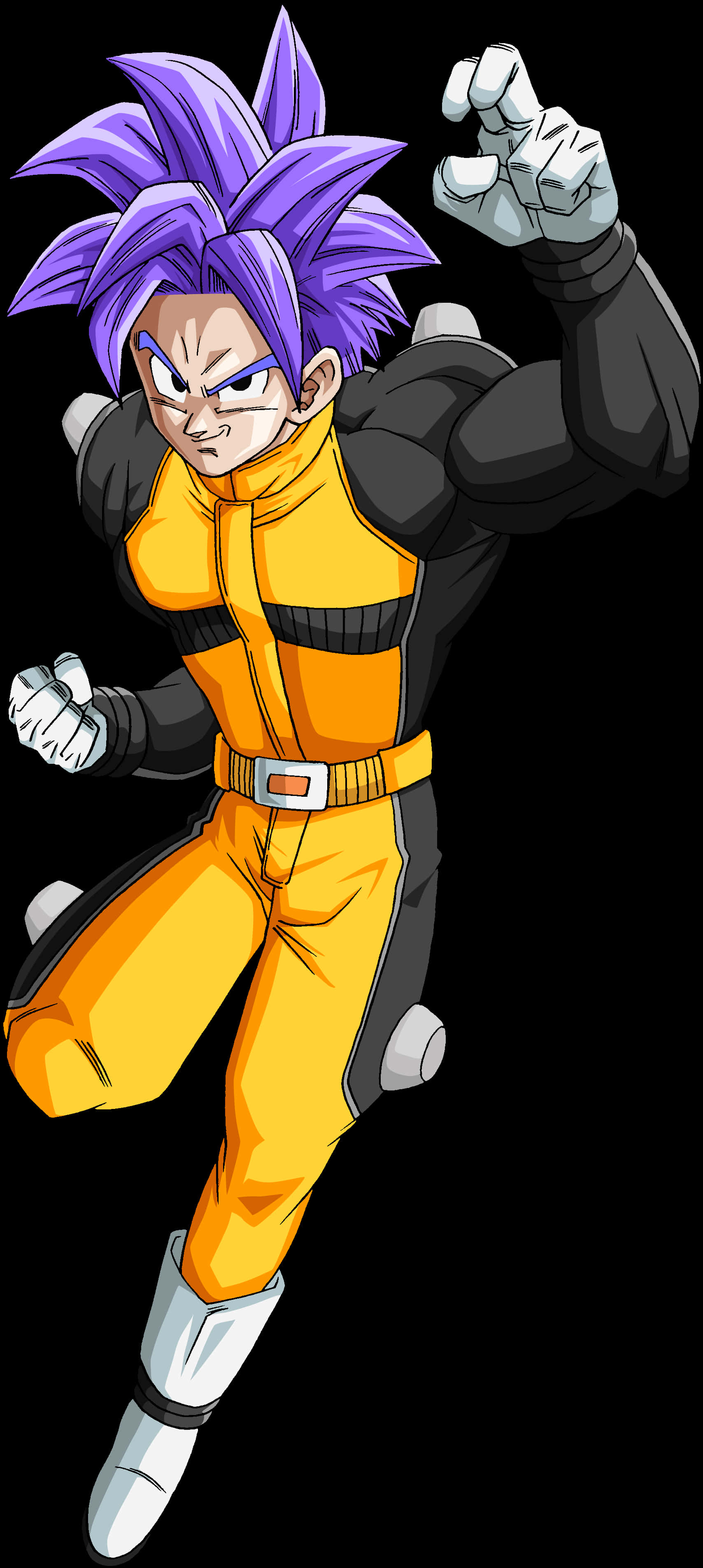Mor Saçlı Dragon Ball Savaşçısı Duvar Kağıdı