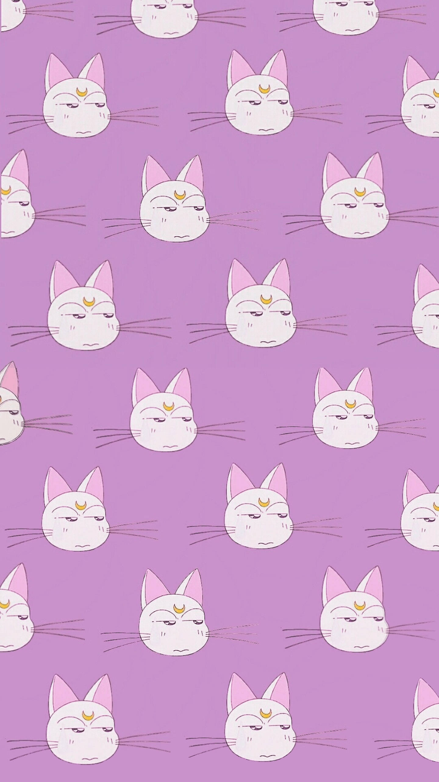 Mor ve Pembe Anime Estetiği Duvar Kağıdı