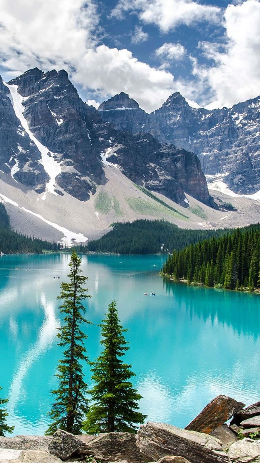 Moraine Lake Kanada Android Doğa Duvar Kağıdı