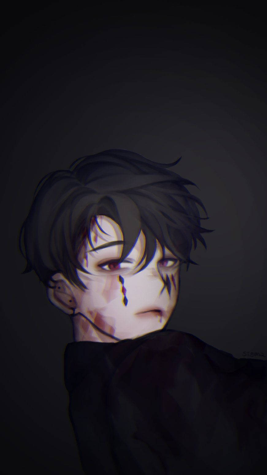 Morarmış Çocuk Sert Anime Profil Resmi Duvar Kağıdı