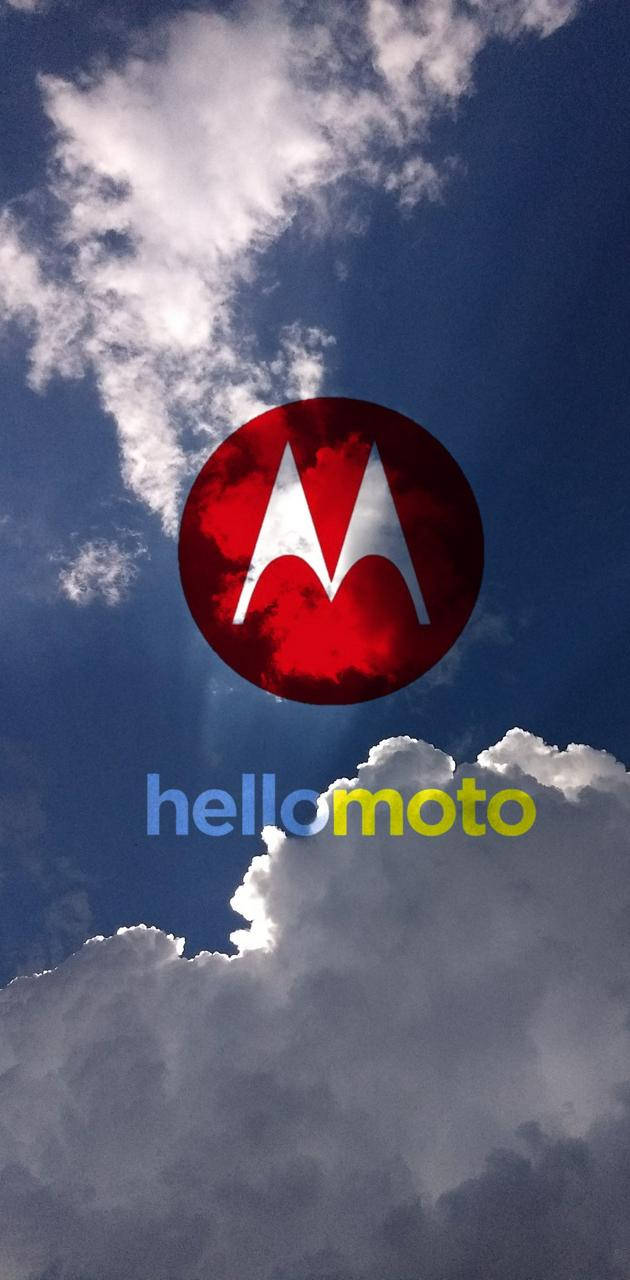 Motorola Kırmızı Logo Gökyüzünde Duvar Kağıdı