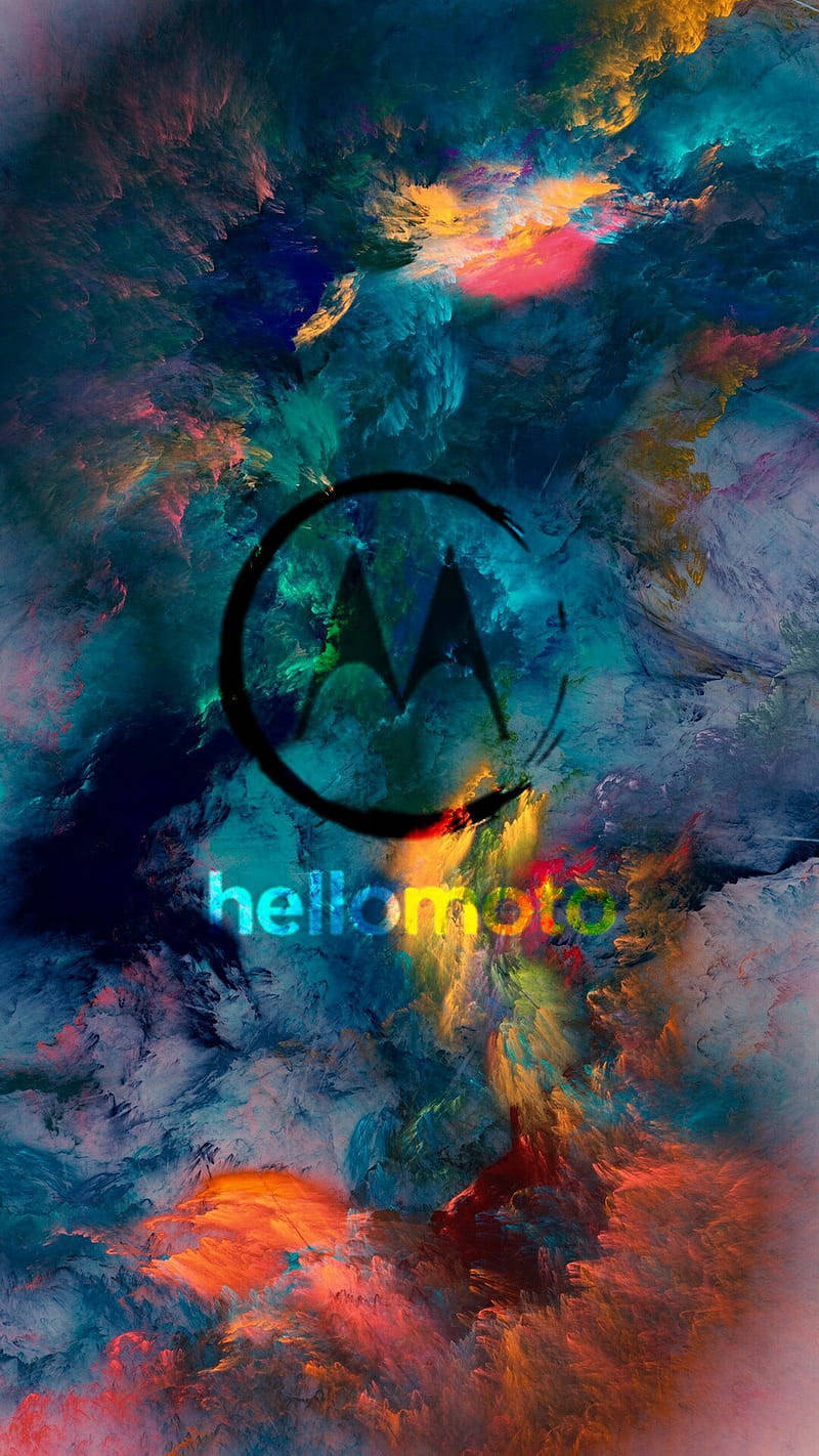 Motorola Renkli Bulut Sanatı Duvar Kağıdı