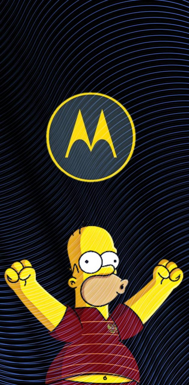 Motorola ve Simpson Duvar Kağıdı