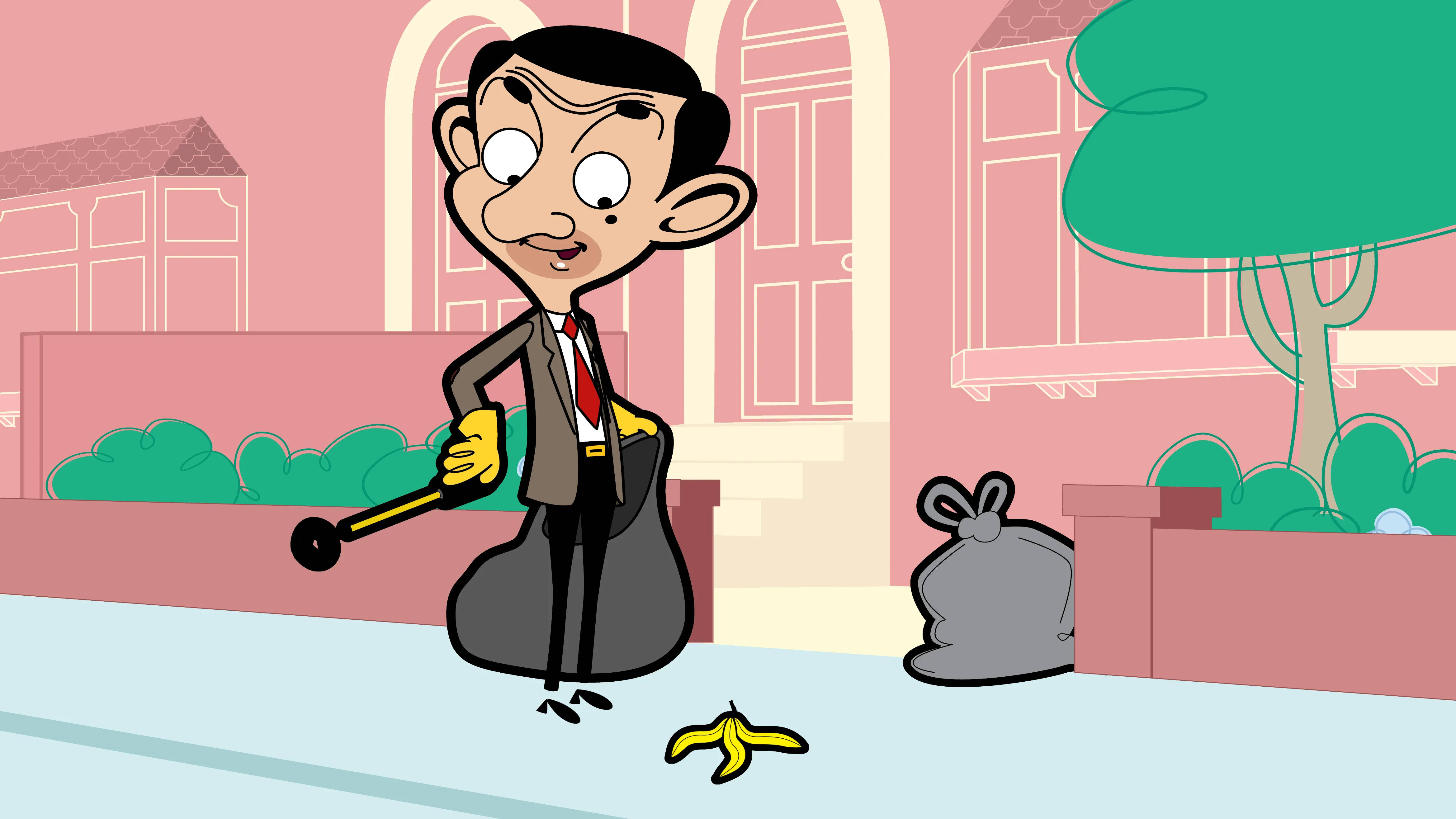 Mr Bean 4K Muz Kabuğu Duvar Kağıdı