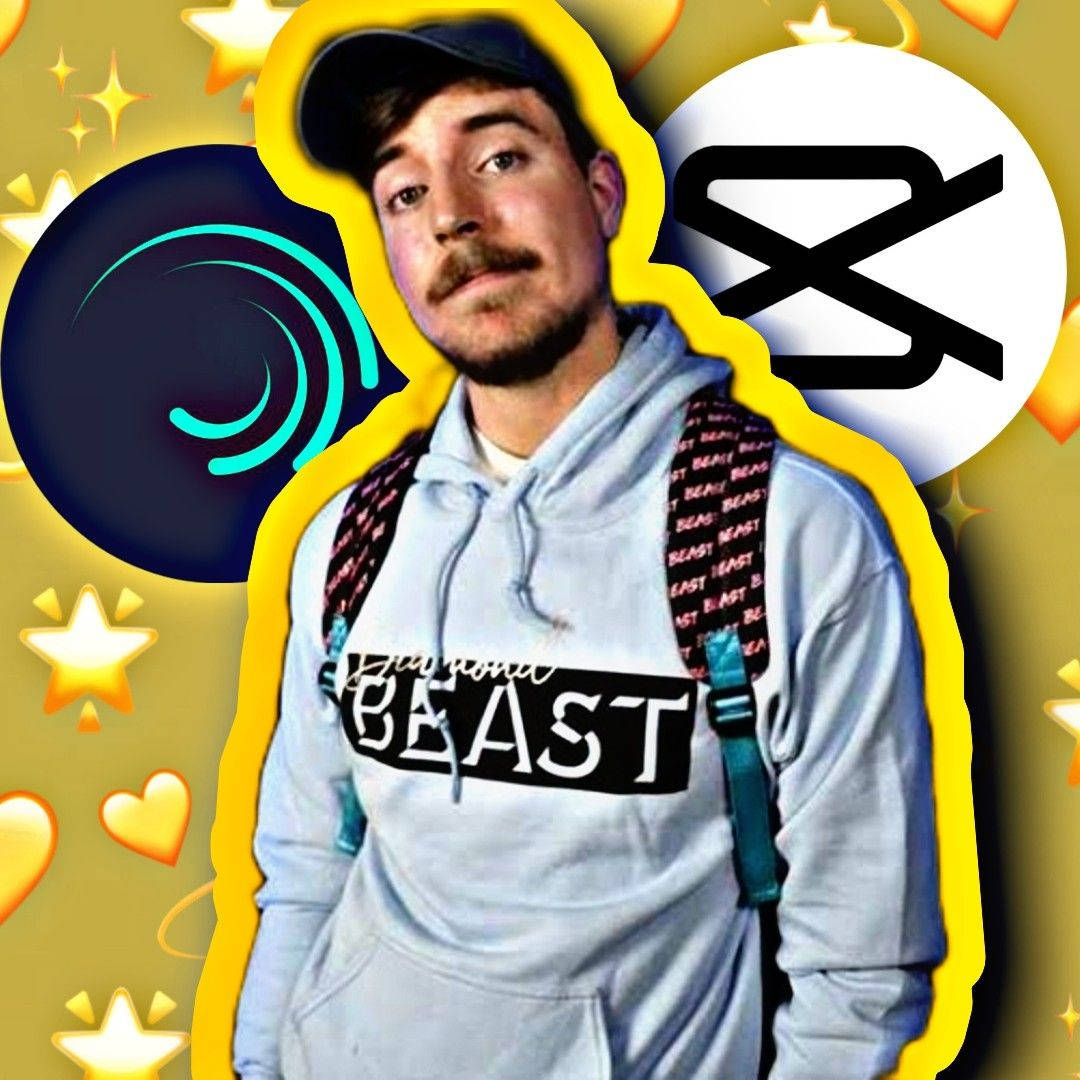 Mr Beast ile Alight Motion ve Capcut Duvar Kağıdı