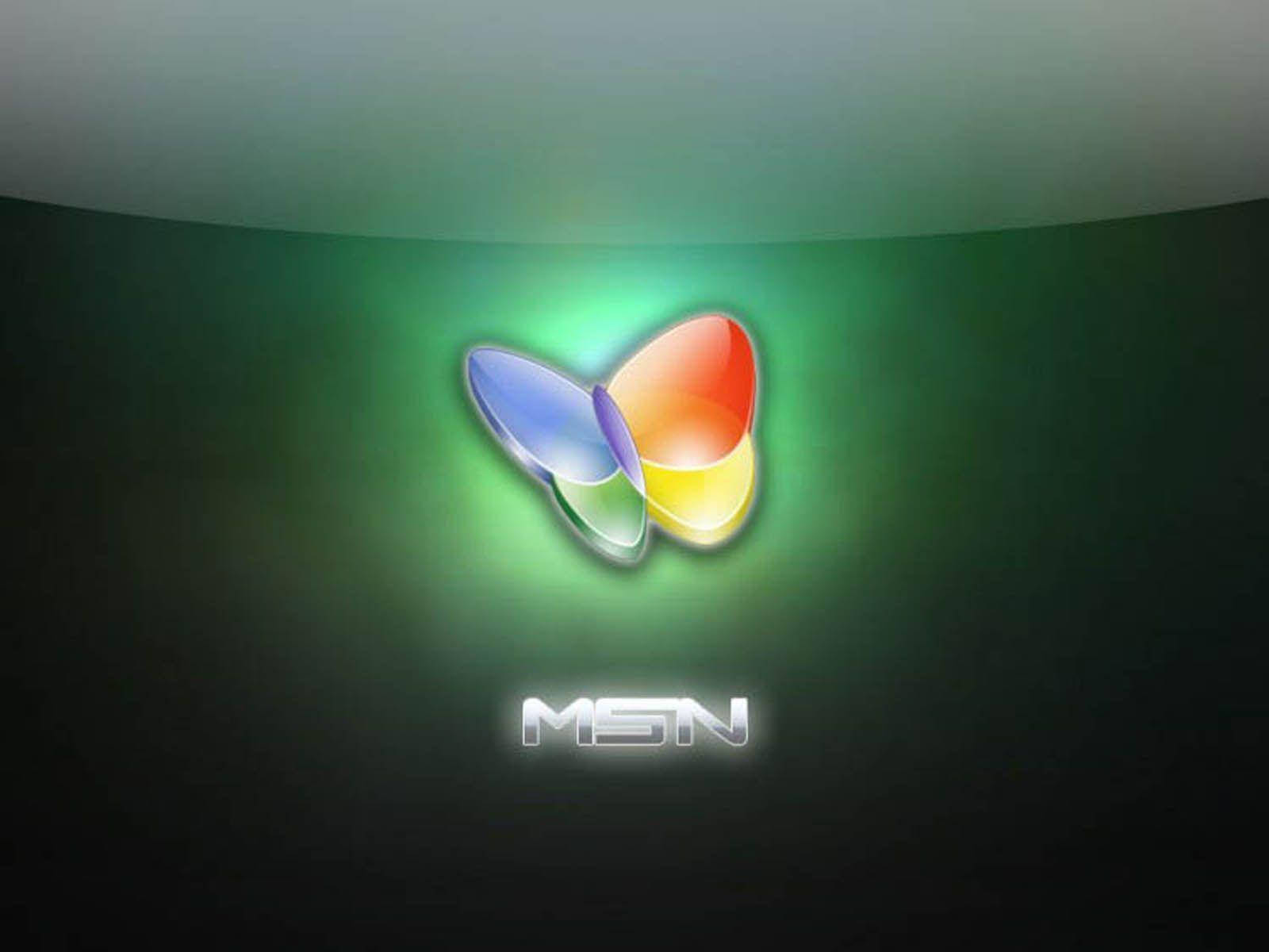 MSN Yeşil Neon Işıklar Duvar Kağıdı