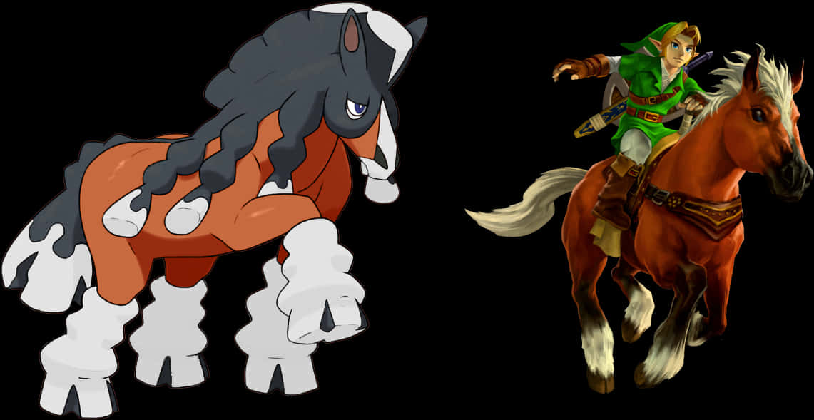 Mudsdale ve Epona Duvar Kağıdı