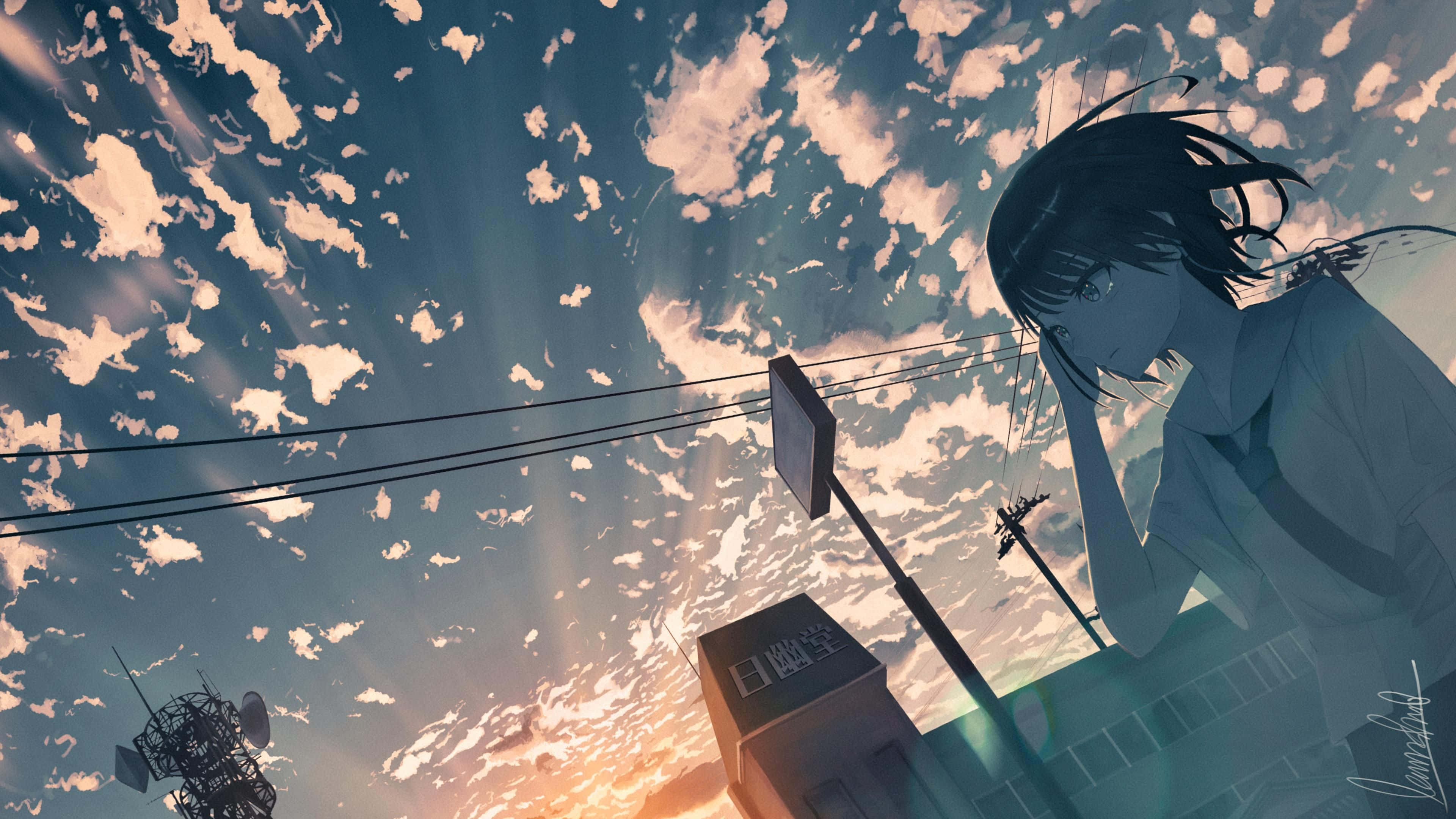 Muhteşem 4K Anime'de kaybolun Duvar Kağıdı