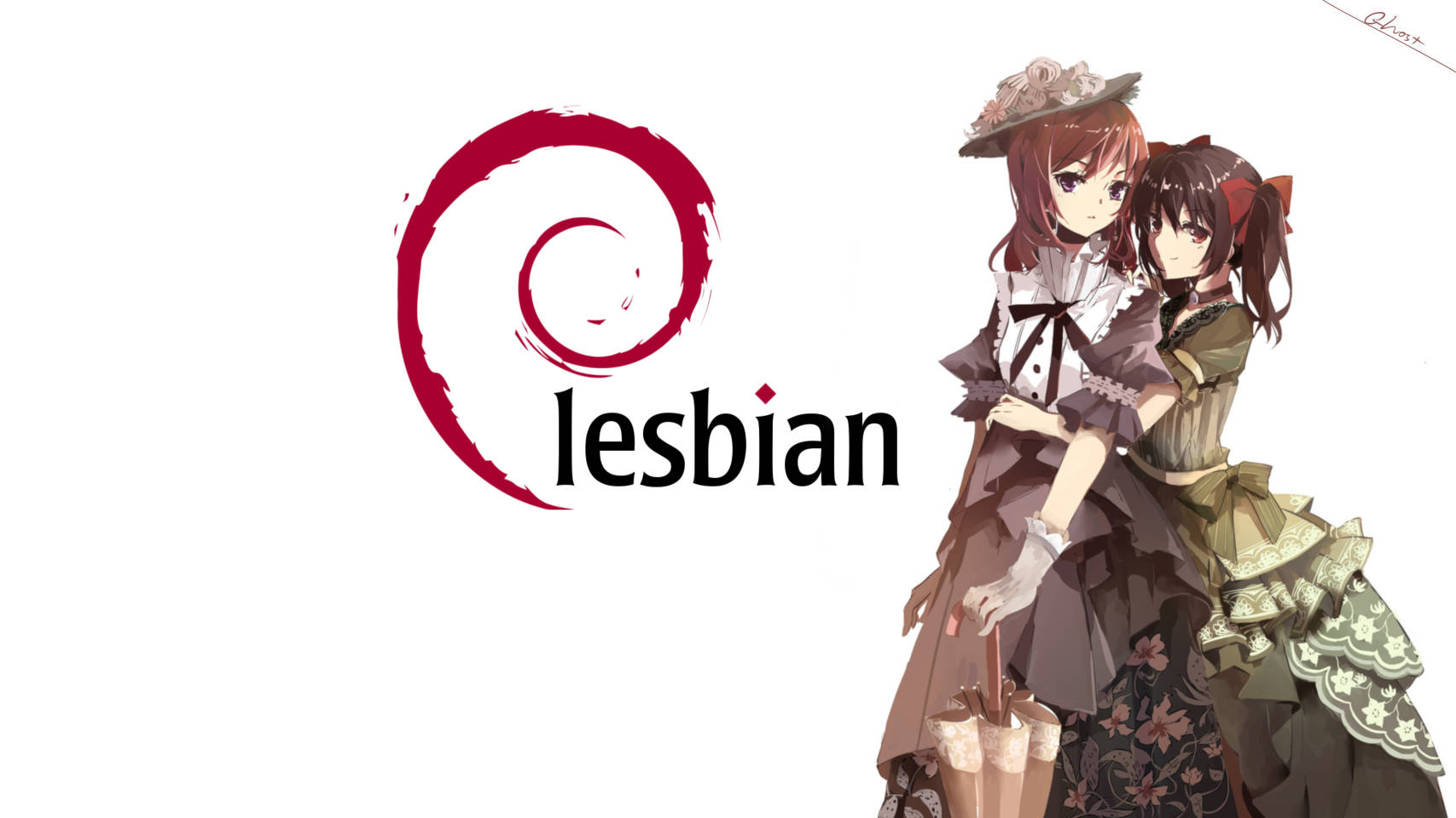 Muhteşem Anime Lezbiyen Duvar Kağıdı