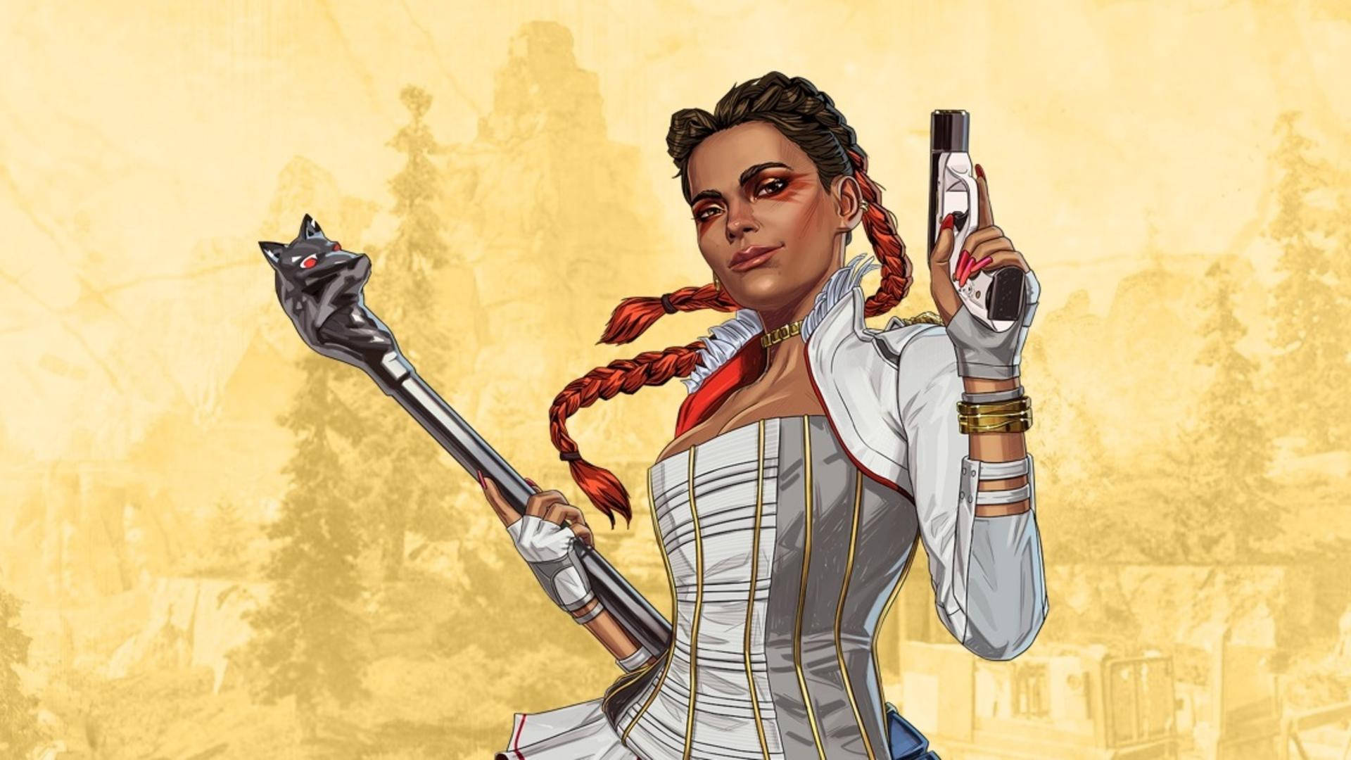 Muhteşem Apex Legends Loba Grafik Sanat Eseri Duvar Kağıdı