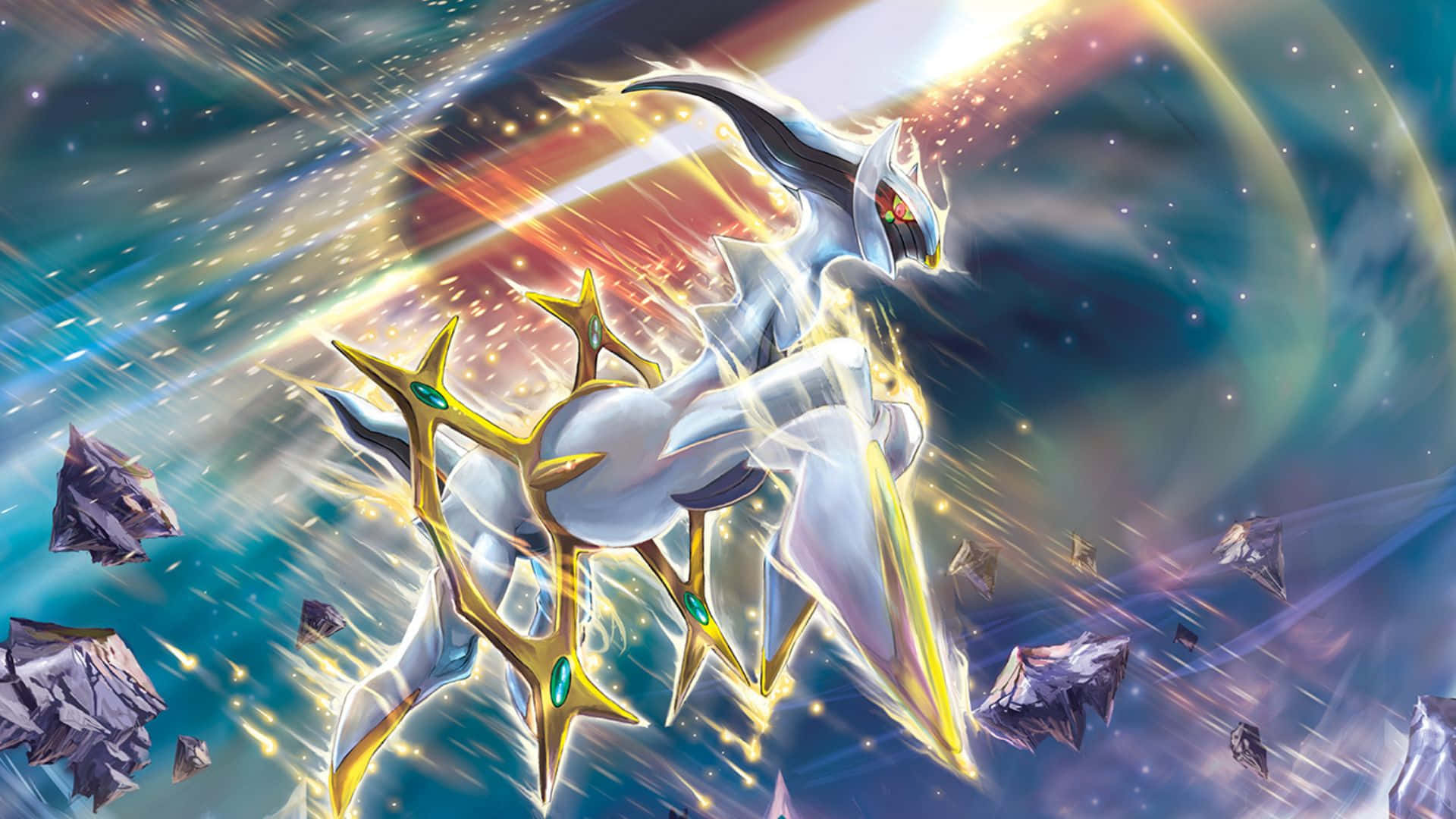 Muhteşem Arceus Efsane Pokemon Arka Planı Duvar Kağıdı