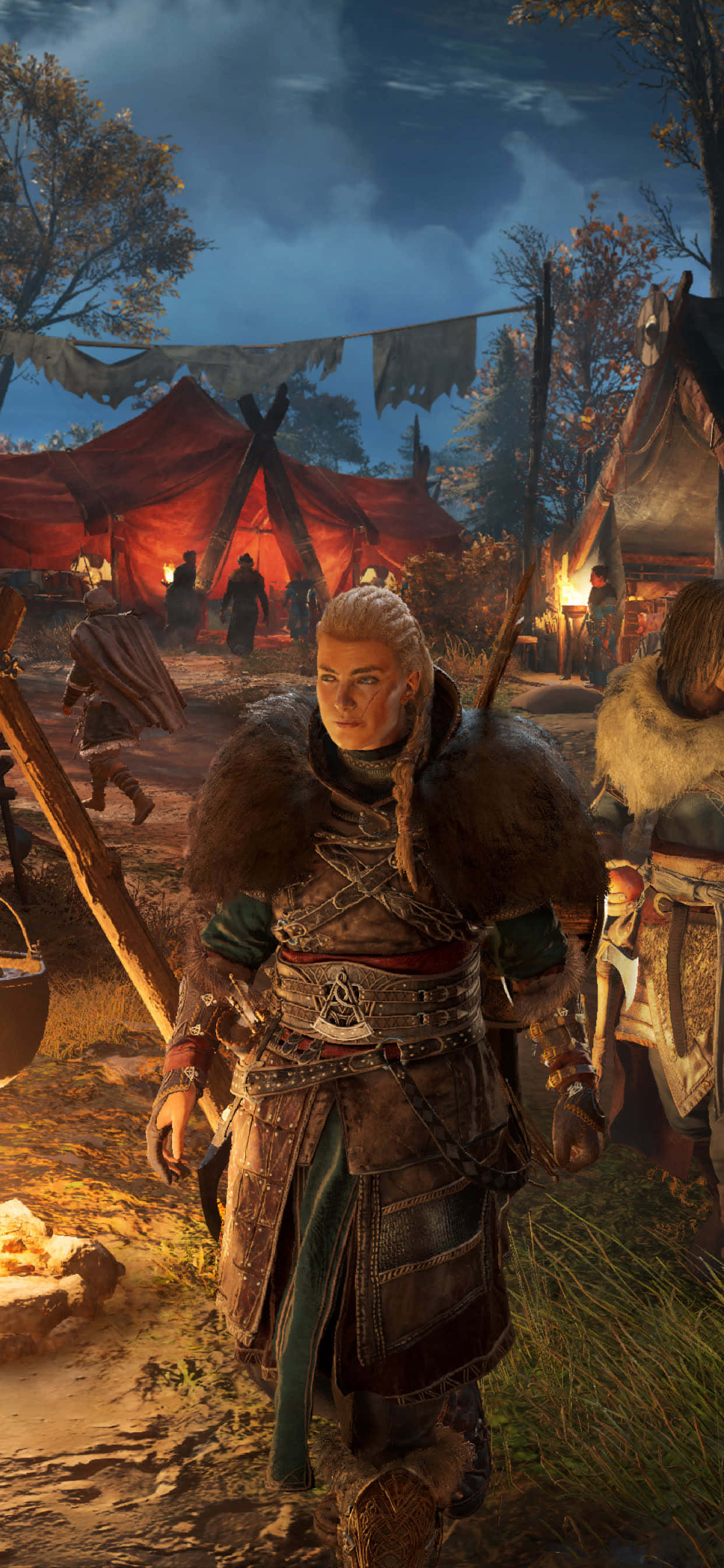 Göz Alıcı Eivor Varinsdottir iPhone Xs Max Assassin's Creed Valhalla Duvar Kağıdı