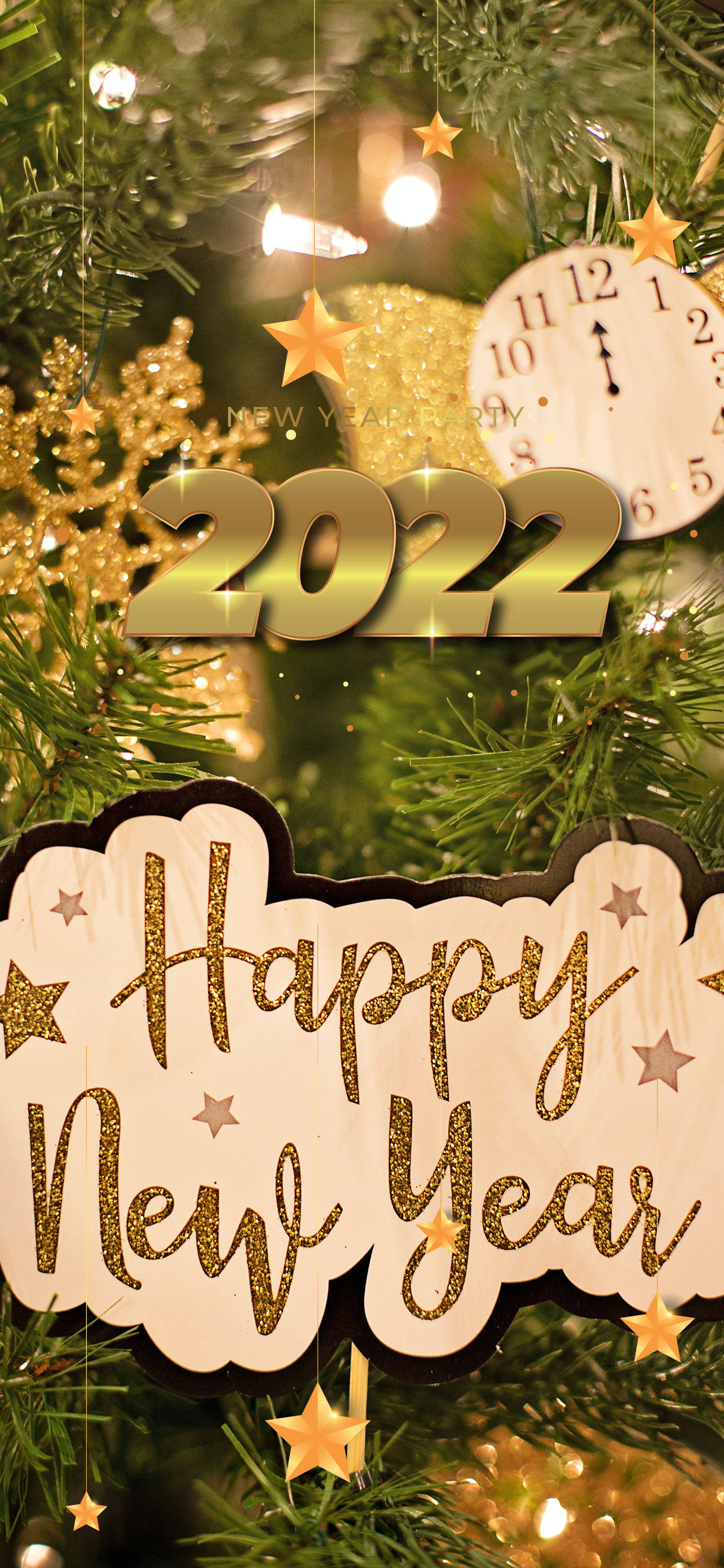 Muhteşem havai fişeklerle Mutlu Yıllar 2022'yi karşılama Duvar Kağıdı