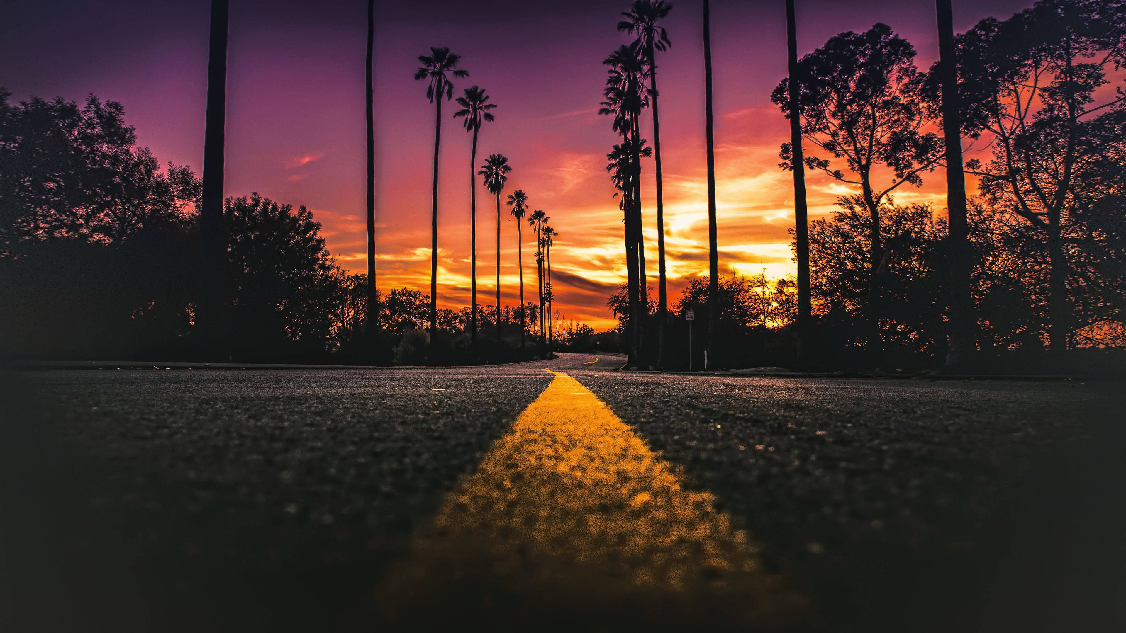 Muhteşem Los Angeles Gün Batımı Duvar Kağıdı
