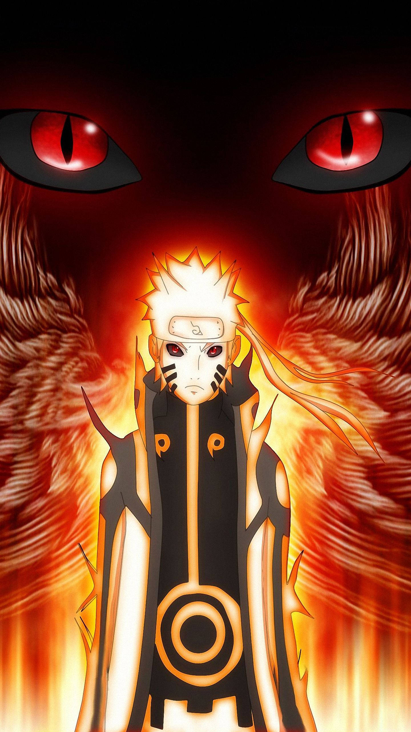 Muhteşem Naruto Chakra Modu ve Kurama Duvar Kağıdı