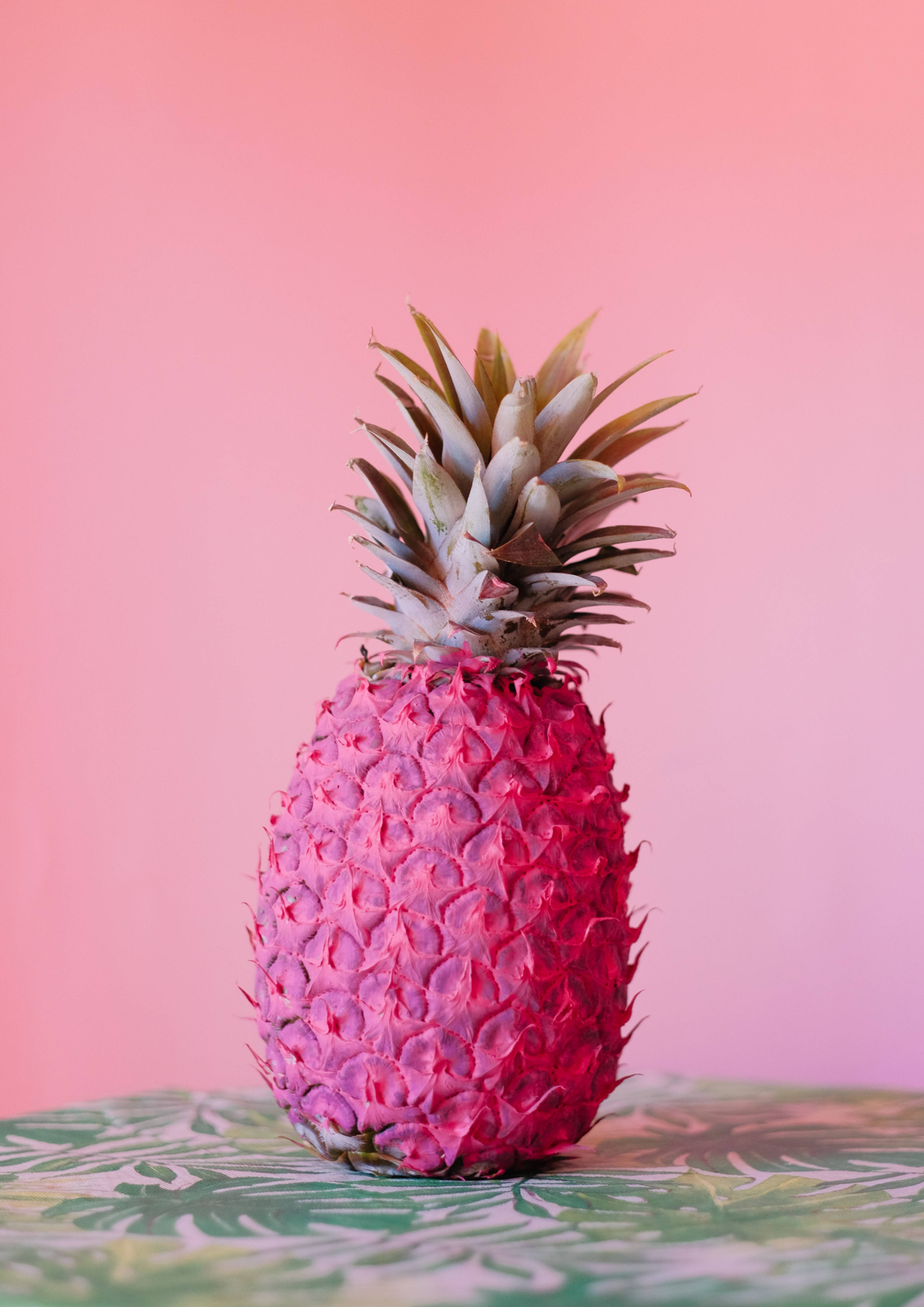 Muhteşem, parlak pembe bir ananas Duvar Kağıdı