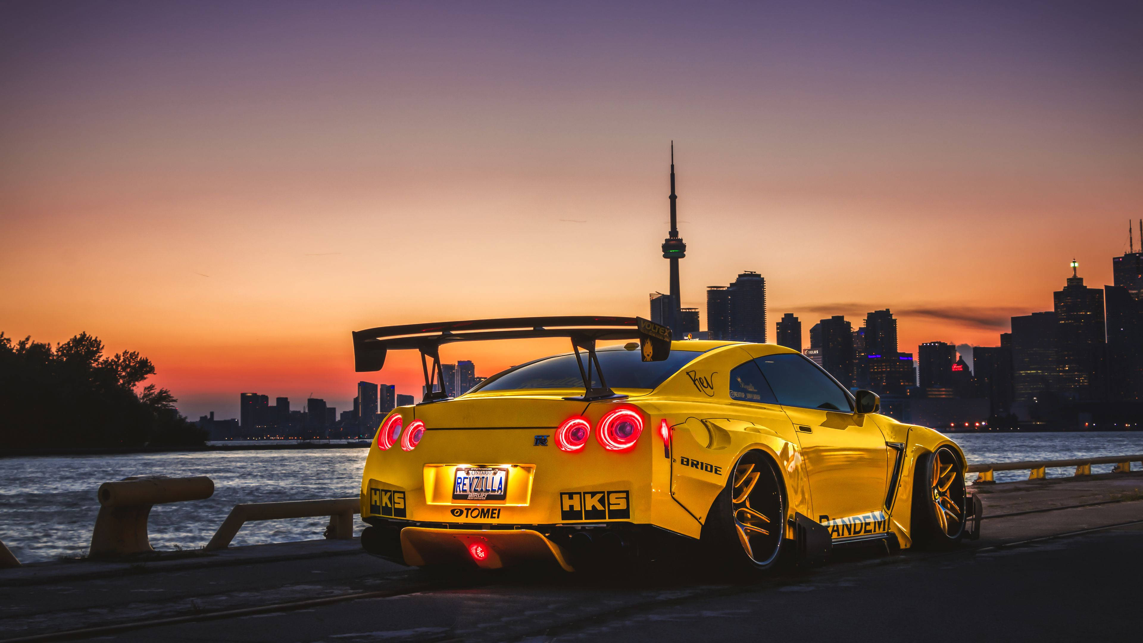 Muhteşem Sarı Nissan GT-R 4K Kalitesinde Duvar Kağıdı