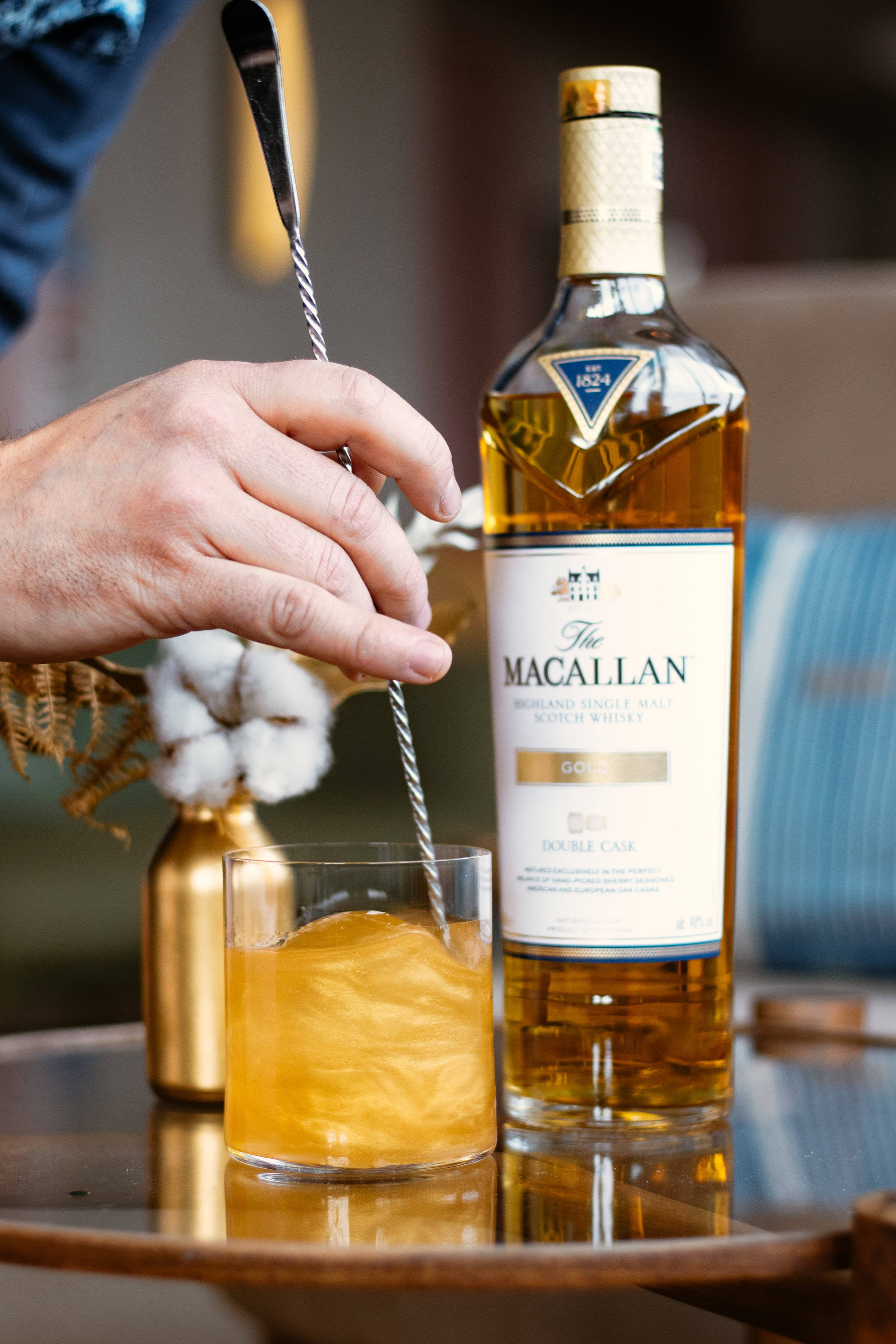 Mükemmelliği Karıştırmak - Macallan Viski Kokteyli Duvar Kağıdı