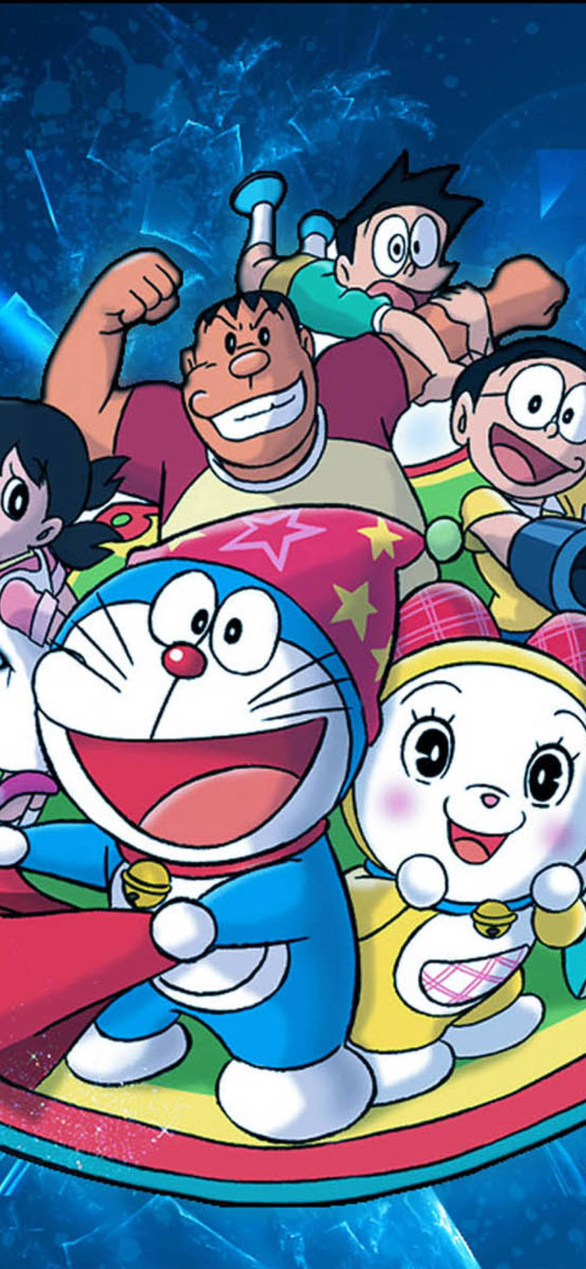 Mutlu Arkadaşlar ve Doraemon iPhone Duvar Kağıdı