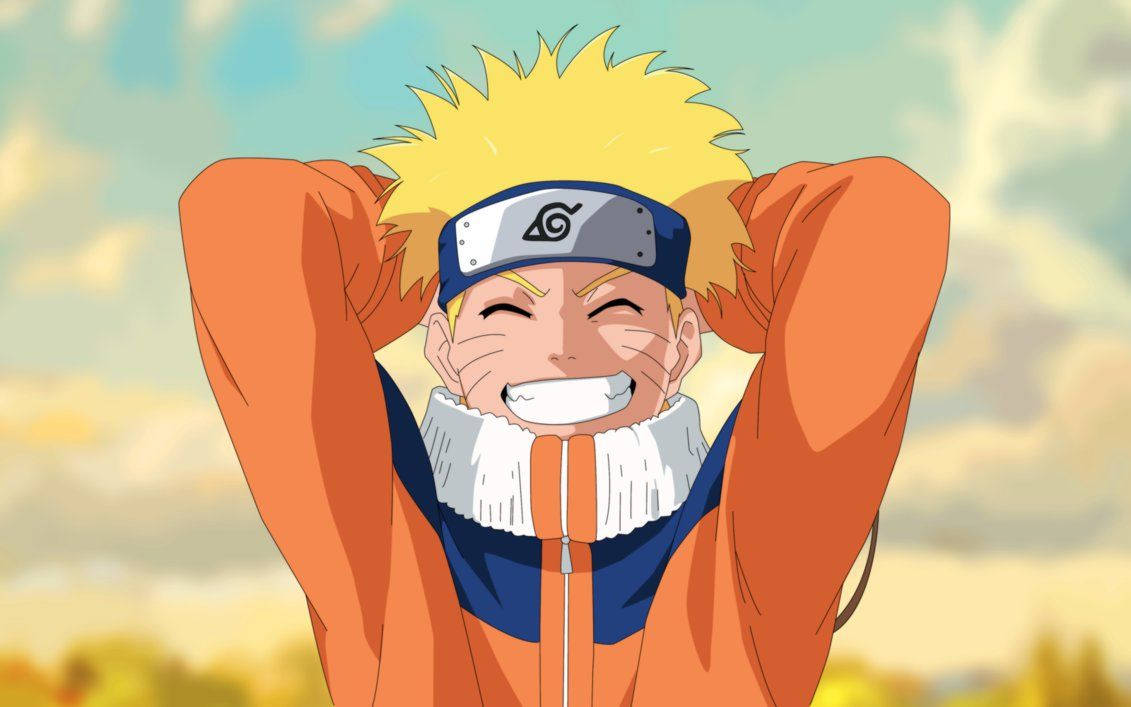 Mutlu bir gülümsemeyle Naruto Uzumaki Duvar Kağıdı