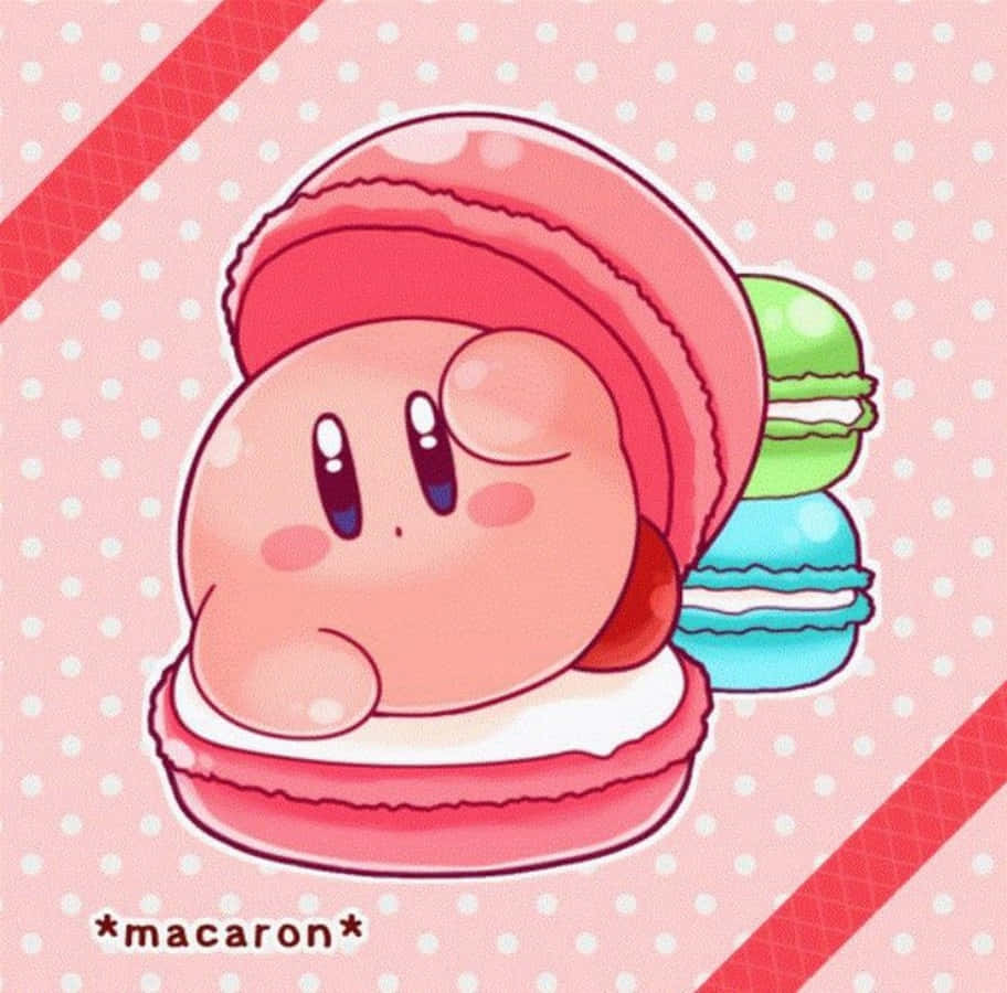 Mutlu bir Kirby dünyayı keşfetmeye hazır Duvar Kağıdı