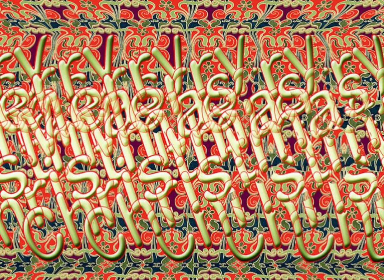 Mutlu Noeller Sihirli Göz 3D Stereogram Resmi Duvar Kağıdı