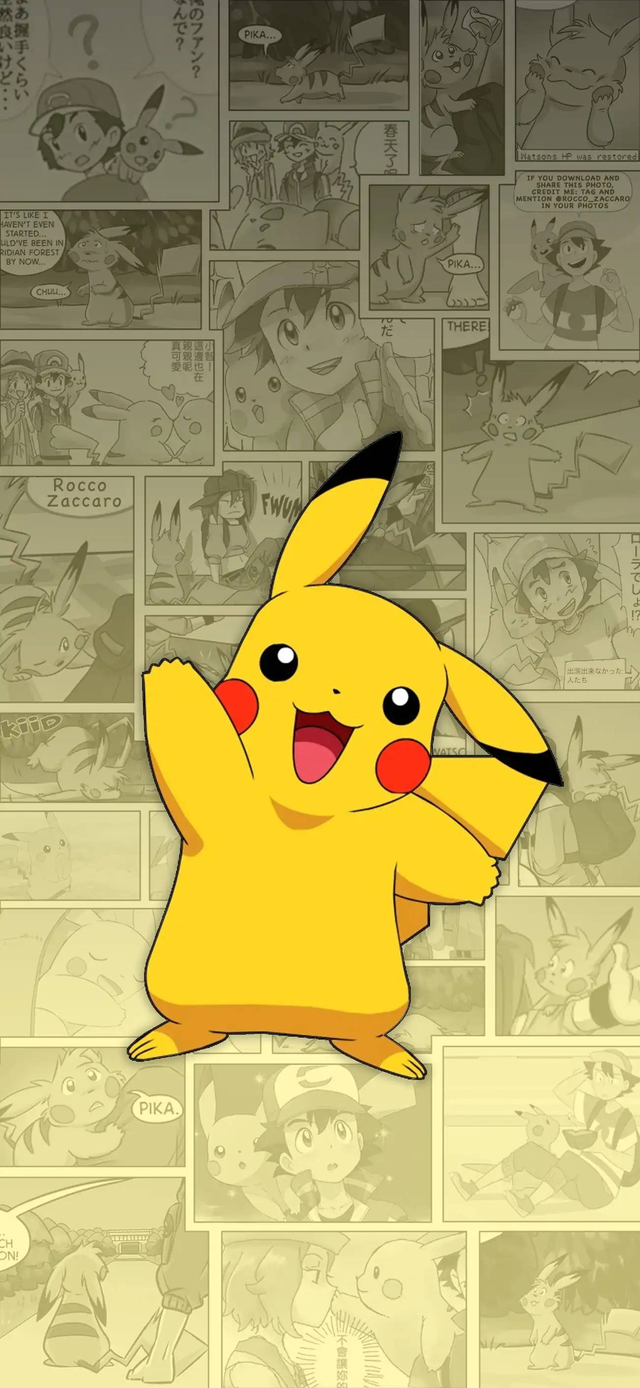 Mutlu Pikachu iPhone Duvar Kağıdı