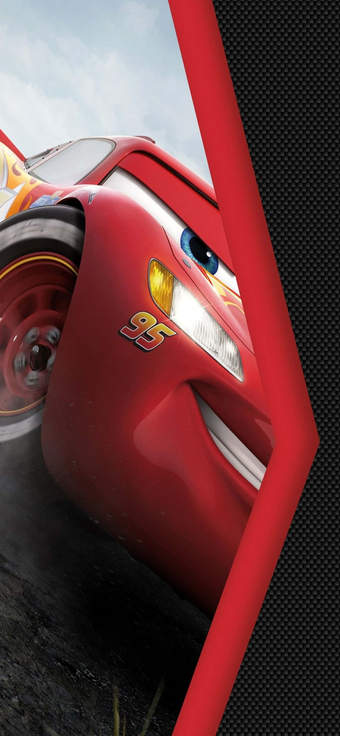 Mutlu Şimşek McQueen iPhone X Arabalar Arka Planı Duvar Kağıdı
