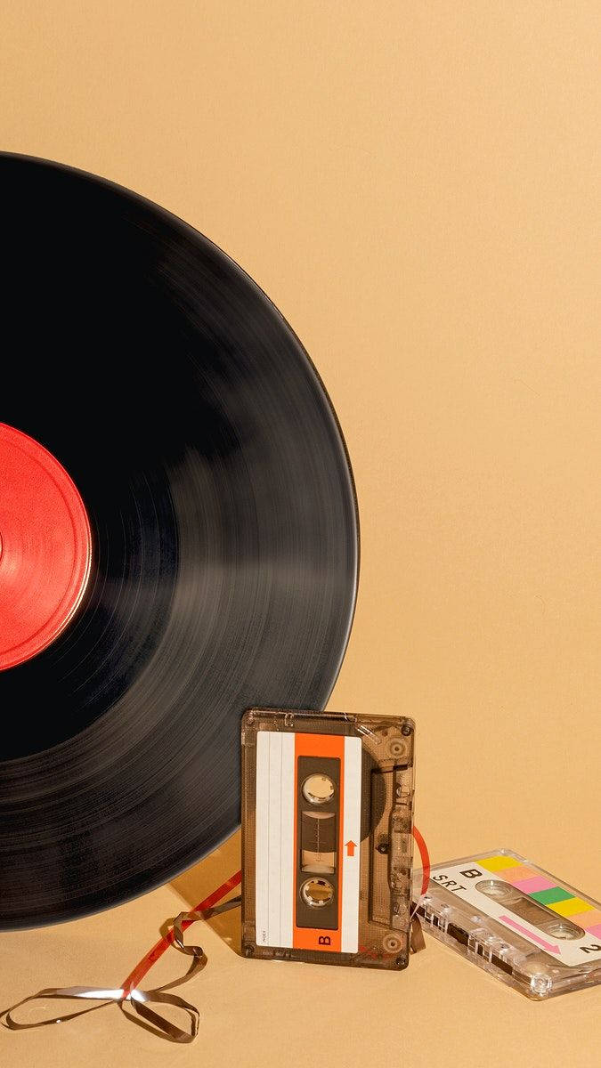 Müzik Estetiği Plak Duvar Kağıdı