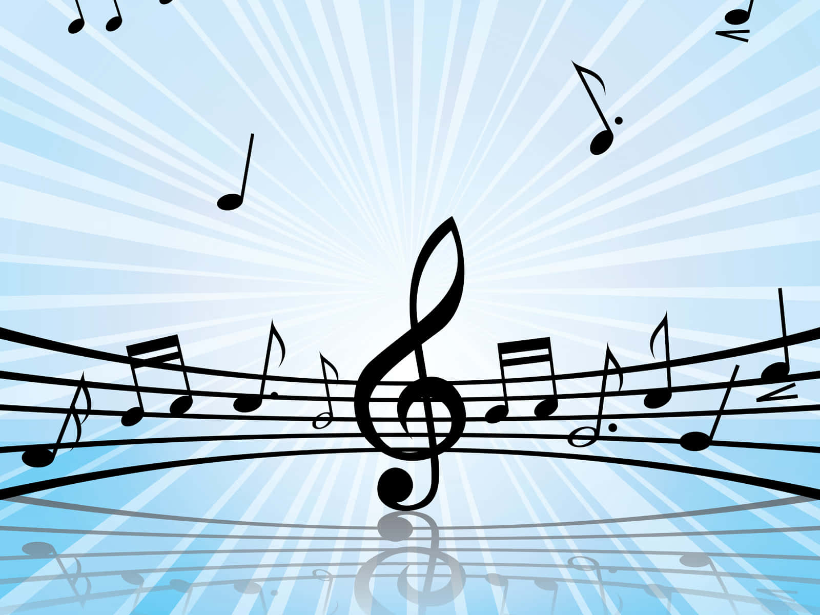 Müzik Sembolleri PowerPoint HD Arka Plan Duvar Kağıdı