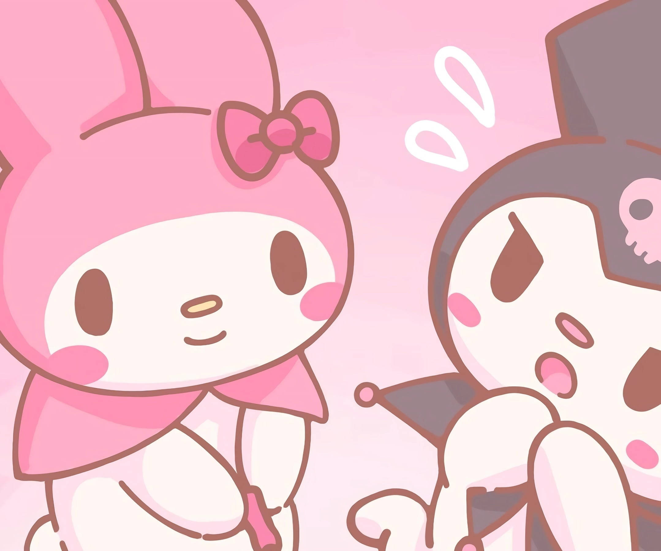 My Melody Kuromi Sevimli Masaüstü Duvar Kağıdı