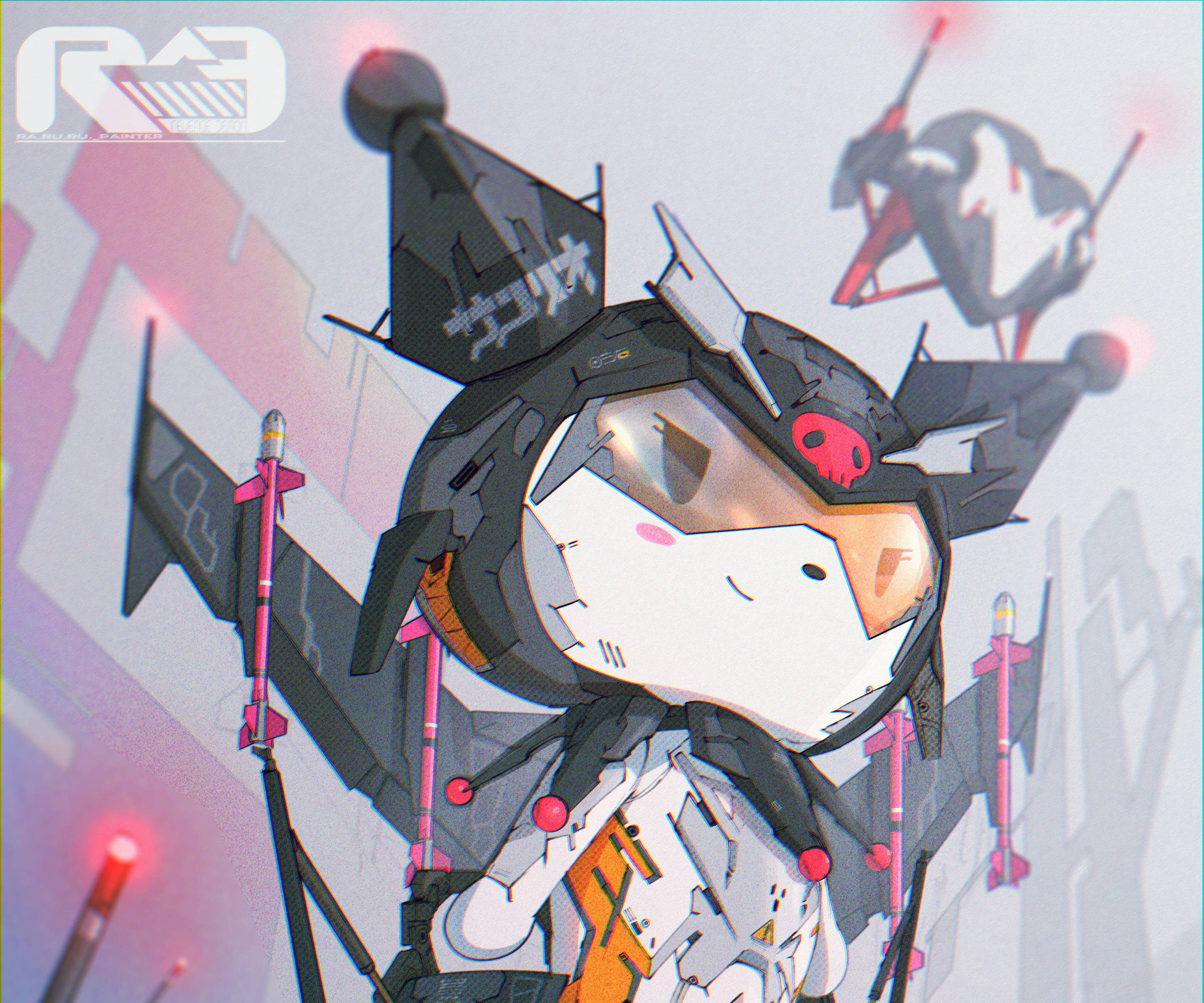My Melody Kurumi Robot Kıyafetiyle Duvar Kağıdı