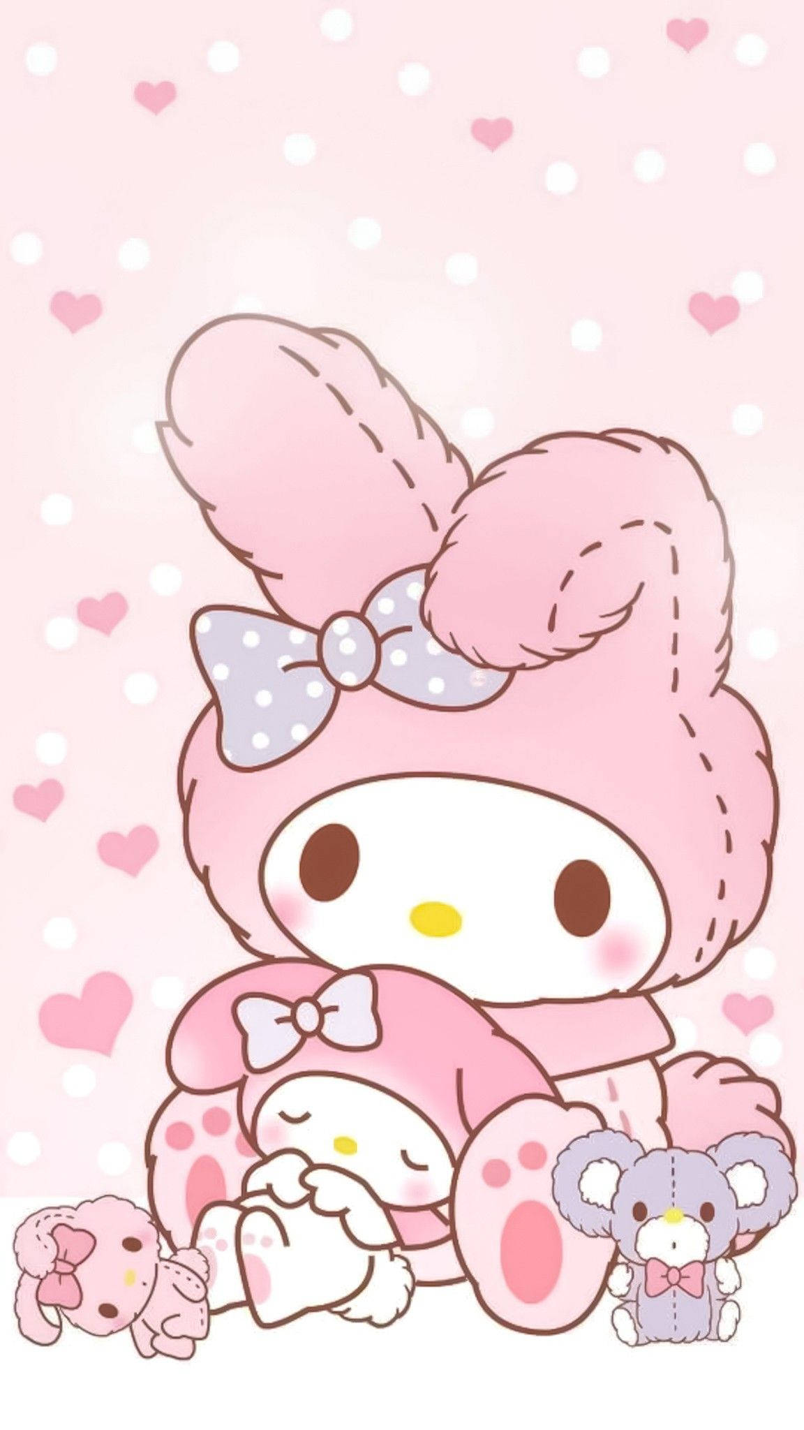 My Melody Oyuncaklarıyla PFP Duvar Kağıdı
