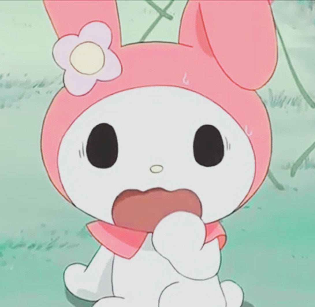 My Melody Şaşkın Yüz PFP Duvar Kağıdı